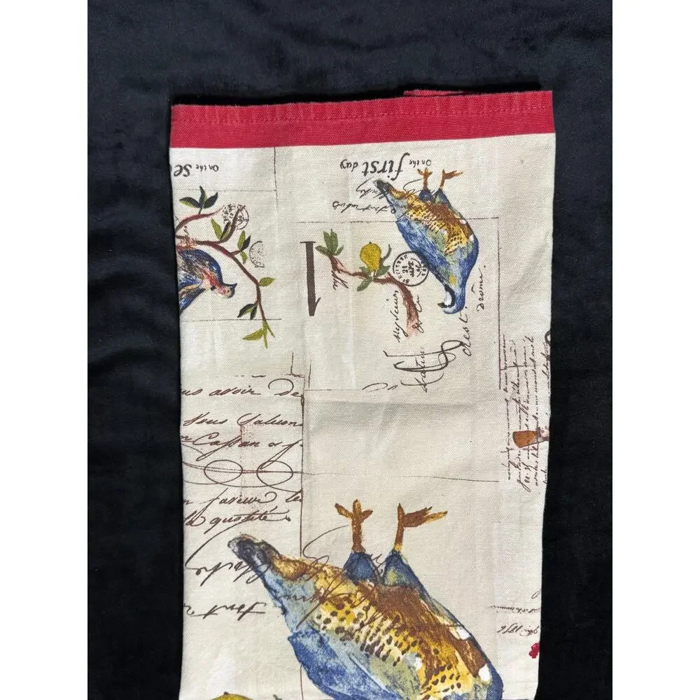 Williams Sonoma 12 Days of Christmas Vintage Kitchen Tea Towel (1)